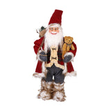 Maxbell Christmas Doll Decorative Santa Claus Figurine for Holiday Table Desk Indoor L