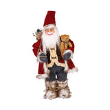 Maxbell Christmas Doll Decorative Santa Claus Figurine for Holiday Table Desk Indoor L
