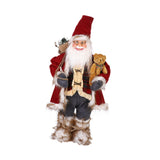 Maxbell Christmas Doll Decorative Santa Claus Figurine for Holiday Table Desk Indoor L
