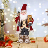 Maxbell Christmas Doll Decorative Santa Claus Figurine for Holiday Table Desk Indoor L