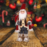 Maxbell Christmas Doll Decorative Santa Claus Figurine for Holiday Table Desk Indoor L