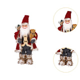 Maxbell Christmas Doll Decorative Santa Claus Figurine for Holiday Table Desk Indoor L