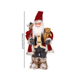 Maxbell Christmas Doll Decorative Santa Claus Figurine for Holiday Table Desk Indoor L