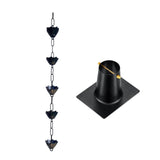 Maxbell Rain Chain 1M Metal Rainwater Catcher Chain for Backyard Outdoor Yard