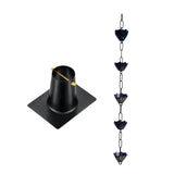 Maxbell Rain Chain 1M Metal Rainwater Catcher Chain for Backyard Outdoor Yard
