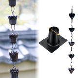 Maxbell Rain Chain 1M Metal Rainwater Catcher Chain for Backyard Outdoor Yard