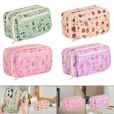 Maxbell Pencil Pouch and Zipper Portable Pen Pencil Bag for Children Students Adults Green Panda
