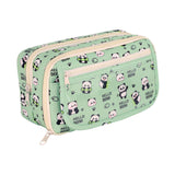 Maxbell Pencil Pouch and Zipper Portable Pen Pencil Bag for Children Students Adults Green Panda