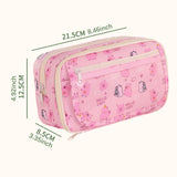 Maxbell Pencil Pouch and Zipper Portable Pen Pencil Bag for Children Students Adults Pink Capybara