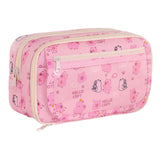 Maxbell Pencil Pouch and Zipper Portable Pen Pencil Bag for Children Students Adults Pink Capybara