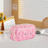 Maxbell Pencil Pouch and Zipper Portable Pen Pencil Bag for Children Students Adults Pink Capybara