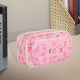 Maxbell Pencil Pouch and Zipper Portable Pen Pencil Bag for Children Students Adults Pink Capybara