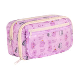 Maxbell Pencil Pouch and Zipper Portable Pen Pencil Bag for Children Students Adults Violet Capybara