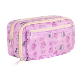 Maxbell Pencil Pouch and Zipper Portable Pen Pencil Bag for Children Students Adults Violet Capybara