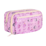 Maxbell Pencil Pouch and Zipper Portable Pen Pencil Bag for Children Students Adults Violet Capybara