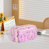 Maxbell Pencil Pouch and Zipper Portable Pen Pencil Bag for Children Students Adults Violet Capybara