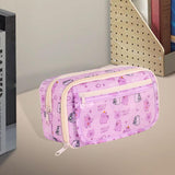 Maxbell Pencil Pouch and Zipper Portable Pen Pencil Bag for Children Students Adults Violet Capybara