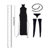 Maxbell 1:6 Female Tie up Dress Set Women Costume 12'' Action Figures Body Accessory