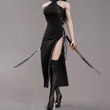Maxbell 1:6 Female Tie up Dress Set Women Costume 12'' Action Figures Body Accessory