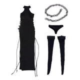 Maxbell 1:6 Female Tie up Dress Set Women Costume 12'' Action Figures Body Accessory