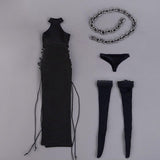 Maxbell 1:6 Female Tie up Dress Set Women Costume 12'' Action Figures Body Accessory