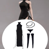 Maxbell 1:6 Female Tie up Dress Set Women Costume 12'' Action Figures Body Accessory