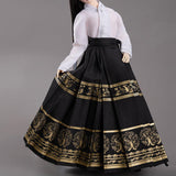 Maxbell 1/6 Scale Figure Skirt Suit Doll Clothing for 12 inch Figures Body Accessory Black