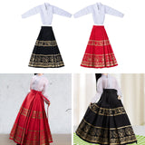 Maxbell 1/6 Scale Figure Skirt Suit Doll Clothing for 12 inch Figures Body Accessory Black