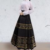 Maxbell 1/6 Scale Figure Skirt Suit Doll Clothing for 12 inch Figures Body Accessory Black