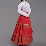 Maxbell 1/6 Scale Figure Skirt Suit Doll Clothing for 12 inch Figures Body Accessory Red