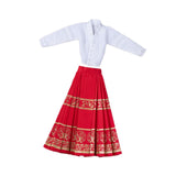 Maxbell 1/6 Scale Figure Skirt Suit Doll Clothing for 12 inch Figures Body Accessory Red