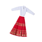 Maxbell 1/6 Scale Figure Skirt Suit Doll Clothing for 12 inch Figures Body Accessory Red
