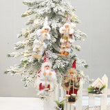 Maxbell Santa Claus Ornament Xmas Decoration for Holiday Farmhouse Bedroom Style A