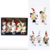 Maxbell Santa Claus Ornament Xmas Decoration for Holiday Farmhouse Bedroom Style A