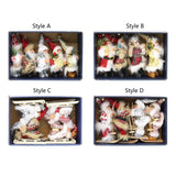 Maxbell Santa Claus Ornament Xmas Decoration for Holiday Farmhouse Bedroom Style A