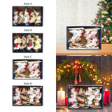 Maxbell Santa Claus Ornament Xmas Decoration for Holiday Farmhouse Bedroom Style A
