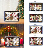 Maxbell Santa Claus Ornament Xmas Decoration for Holiday Farmhouse Bedroom Style A