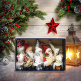 Maxbell Santa Claus Ornament Xmas Decoration for Holiday Farmhouse Bedroom Style A