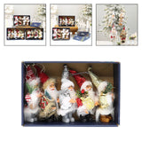 Maxbell Santa Claus Ornament Xmas Decoration for Holiday Farmhouse Bedroom Style A