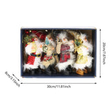 Maxbell Santa Claus Ornament Xmas Decoration for Holiday Farmhouse Bedroom Style B