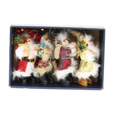 Maxbell Santa Claus Ornament Xmas Decoration for Holiday Farmhouse Bedroom Style B