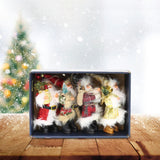 Maxbell Santa Claus Ornament Xmas Decoration for Holiday Farmhouse Bedroom Style B