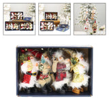 Maxbell Santa Claus Ornament Xmas Decoration for Holiday Farmhouse Bedroom Style B