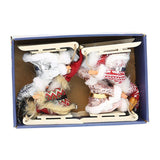 Maxbell Santa Claus Ornament Xmas Decoration for Holiday Farmhouse Bedroom Style C