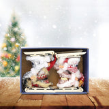 Maxbell Santa Claus Ornament Xmas Decoration for Holiday Farmhouse Bedroom Style C