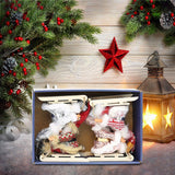 Maxbell Santa Claus Ornament Xmas Decoration for Holiday Farmhouse Bedroom Style C