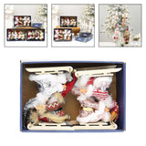 Maxbell Santa Claus Ornament Xmas Decoration for Holiday Farmhouse Bedroom Style C