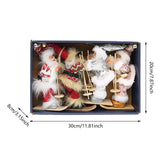 Maxbell Santa Claus Ornament Xmas Decoration for Holiday Farmhouse Bedroom Style D