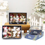 Maxbell Santa Claus Ornament Xmas Decoration for Holiday Farmhouse Bedroom Style D