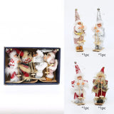 Maxbell Santa Claus Ornament Xmas Decoration for Holiday Farmhouse Bedroom Style D
